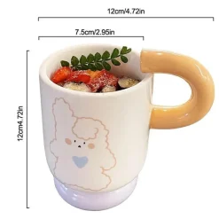 Tom Küche & Esszimmer-Niedliche Keramiktasse mit Tiermotiv – Kaffee-/Teetasse, Trinkgeschirr, Geschenk