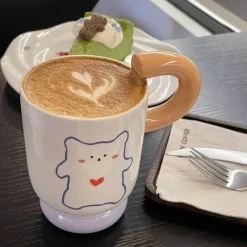 Tom Küche & Esszimmer-Niedliche Keramiktasse mit Tiermotiv – Kaffee-/Teetasse, Trinkgeschirr, Geschenk