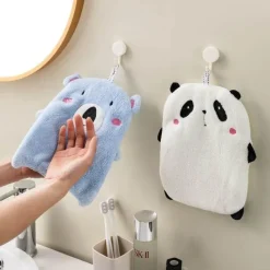 Tom Küche & Esszimmer-Niedliche Tierhandtücher - Panda Koala Frotteehandtücher mit Schlaufen