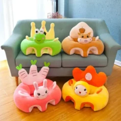 Kinder The Decor Haven Kinderwagen & Zubehör-Niedlicher, bequemer Babysitz mit Tiermotiv – weicher Kinderstuhl