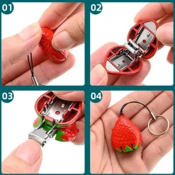 PureGlow Männerpflege|Frauenpflege-Niedlicher Mini-Tier-Nagelknipser – bezauberndes Frucht-Design