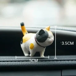 Wild u0026 Free Gear Autozubehör|Automobilindustrie-Niedliches Kätzchen-Autodekor-Set – 9-teiliges rotierendes Kopfdesign