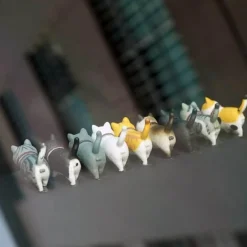 Wild u0026 Free Gear Autozubehör|Automobilindustrie-Niedliches Kätzchen-Autodekor-Set – 9-teiliges rotierendes Kopfdesign