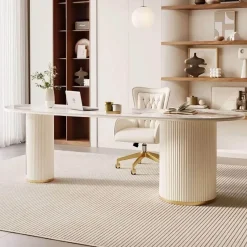 The Lounge Loft Möbel-Nino Slate Büroschreibtisch - Moderne Arbeitsplatzmöbel