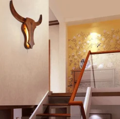 Comfort u0026 Style Beleuchtung-Nordic Bull Head Lamp - Unique Decorative Lighting Fixture