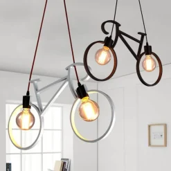 Comfort u0026 Style Beleuchtung-Nordic Chandelier - Modern Bicycle Droplight Lamp