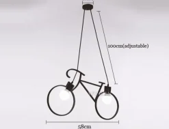 Comfort u0026 Style Beleuchtung-Nordic Chandelier - Modern Bicycle Droplight Lamp