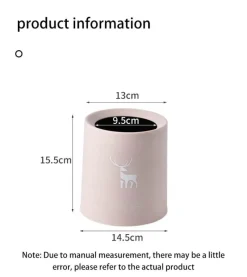 The Culinary Kit Küche & Esszimmer-Nordic Mini Doppelschicht-Desktop-Mülleimer - Stilvoller Büro-Organizer