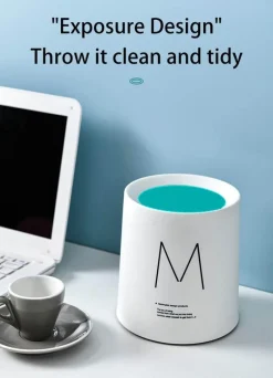 The Culinary Kit Küche & Esszimmer-Nordic Mini Doppelschicht-Desktop-Mülleimer - Stilvoller Büro-Organizer