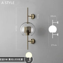Comfort u0026 Style Beleuchtung-Nordic Retro Wall Lamp - Creative Home Decor Lighting