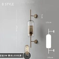 Comfort u0026 Style Beleuchtung-Nordic Retro Wall Lamp - Creative Home Decor Lighting