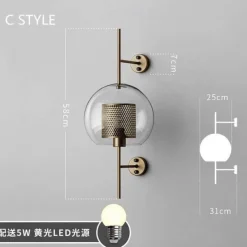 Comfort u0026 Style Beleuchtung-Nordic Retro Wall Lamp - Creative Home Decor Lighting