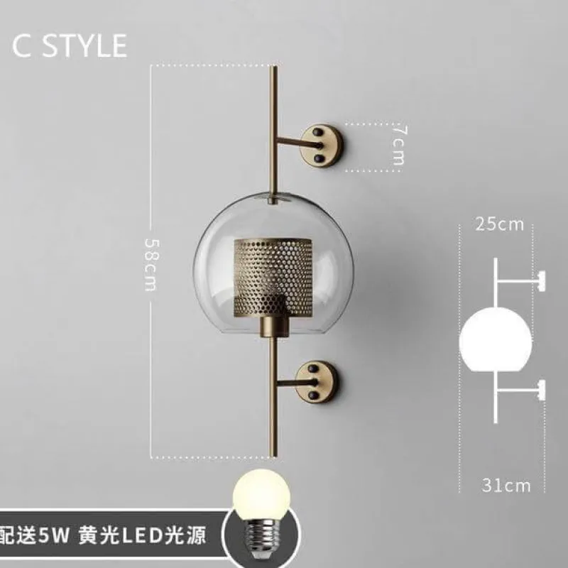 Comfort u0026 Style Beleuchtung-Nordic Retro Wall Lamp - Creative Home Decor Lighting
