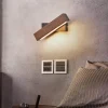 Comfort u0026 Style Beleuchtung-Nordic Solid Wood LED Wall Lamp - Modern Rotated Design