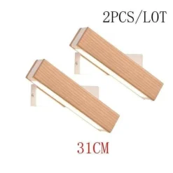 Comfort u0026 Style Beleuchtung-Nordic Solid Wood LED Wall Lamp - Modern Rotated Design