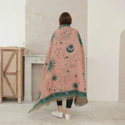 The Blanket Nook Bettzeug-Nordic Star Decke - Sonnengott Picknickmatte Sofabezug