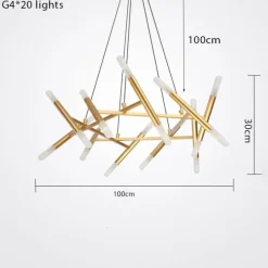 Comfort u0026 Style Beleuchtung-Nordic Tree Branch Chandelier - Modern Elegant Lighting Fixture