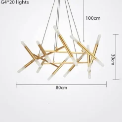 Comfort u0026 Style Beleuchtung-Nordic Tree Branch Chandelier - Modern Elegant Lighting Fixture