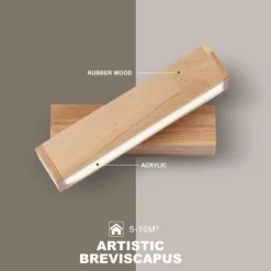 Comfort u0026 Style Beleuchtung-Nordic Wooden Wall Lamp - Stylish Rotating Bedside Light