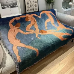 Warm Embrace Bettzeug-Nordische abstrakte Decke – Vielseitiges Outdoor-Dekor