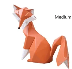 Accent Haven Wohndeko-Nordische abstrakte Fuchsfiguren - Geometrisches Wohndekor