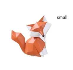 Accent Haven Wohndeko-Nordische abstrakte Fuchsfiguren - Geometrisches Wohndekor