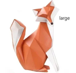 Accent Haven Wohndeko-Nordische abstrakte Fuchsfiguren - Geometrisches Wohndekor