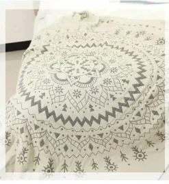 Wrap u0026 Relax Bettzeug-Nordische Baumwoll-Überwurfdecke – weiche und kühlende, klimatisierte Steppdecke für Betten und Sofas