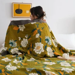 Cozy Haven Bettzeug-Nordische Baumwolldecke in Kingsize-Größe – weicher Boho-Überwurf für Bett und Sofa