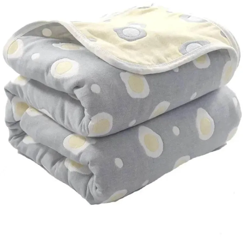 Warm Embrace Bettzeug-Nordische Baumwollgaze-Überwurfdecke - Weiche Cartoon-Tagesdecke für Betten und Sofas