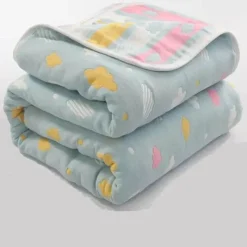 Warm Embrace Bettzeug-Nordische Baumwollgaze-Überwurfdecke - Weiche Cartoon-Tagesdecke für Betten und Sofas