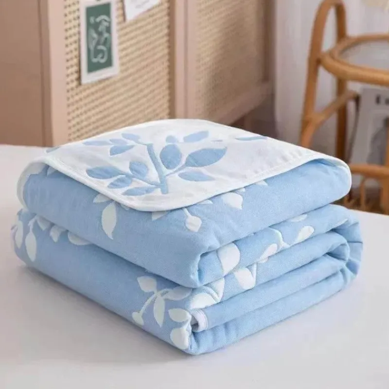 Warm Embrace Bettzeug-Nordische Baumwollgaze-Überwurfdecke - Weiche Cartoon-Tagesdecke für Betten und Sofas