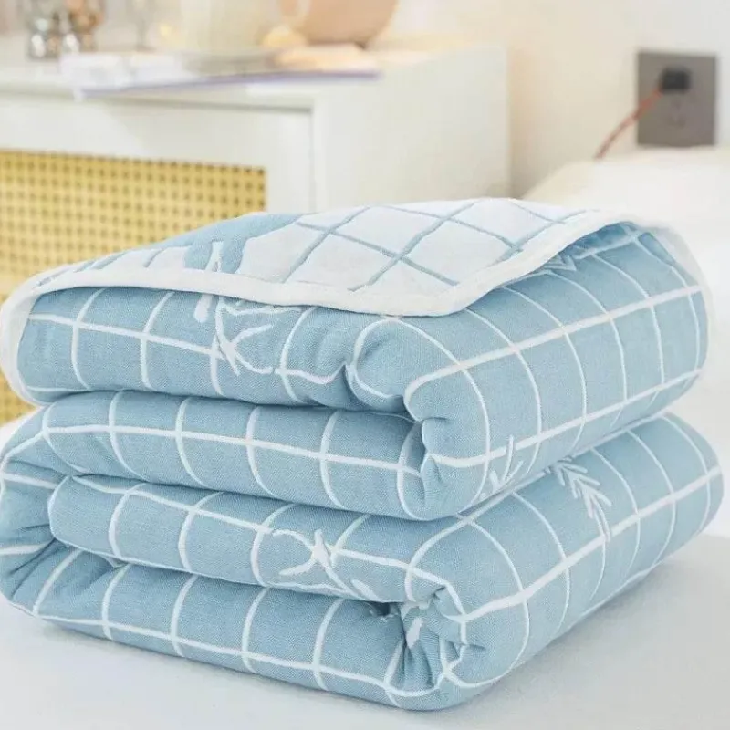 Warm Embrace Bettzeug-Nordische Baumwollgaze-Überwurfdecke - Weiche Cartoon-Tagesdecke für Betten und Sofas