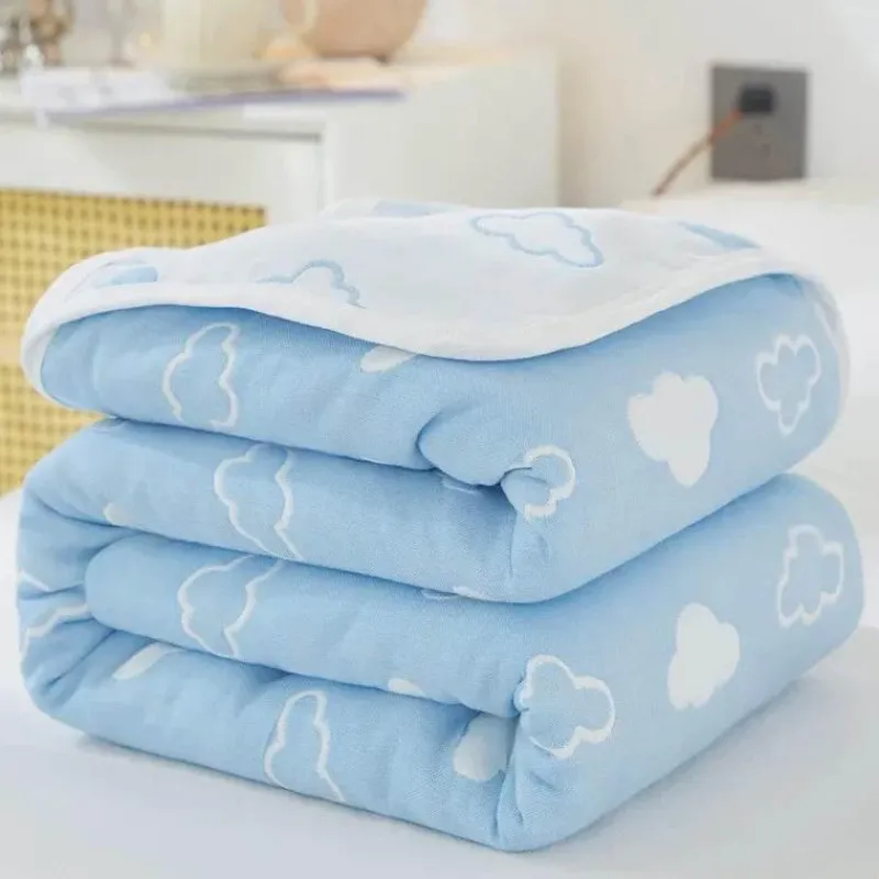Warm Embrace Bettzeug-Nordische Baumwollgaze-Überwurfdecke - Weiche Cartoon-Tagesdecke für Betten und Sofas