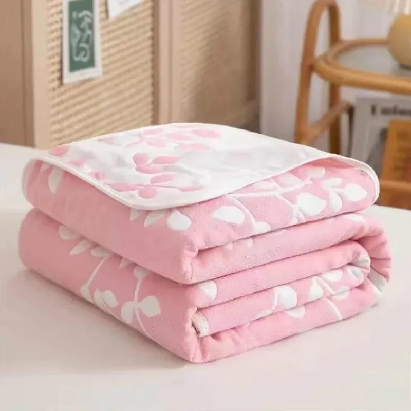Warm Embrace Bettzeug-Nordische Baumwollgaze-Überwurfdecke - Weiche Cartoon-Tagesdecke für Betten und Sofas