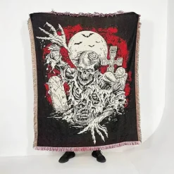 The Blanket Nook Bettzeug-Nordische Überwurfdecke - Gemütliches Bohemian-Sofa und Picknickmatte