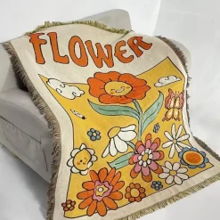 The Blanket Nook Bettzeug-Nordische Überwurfdecke - Gemütliches Bohemian-Sofa und Picknickmatte