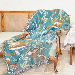 The Blanket Nook Bettzeug-Nordische Überwurfdecke - Gemütliches Bohemian-Sofa und Picknickmatte