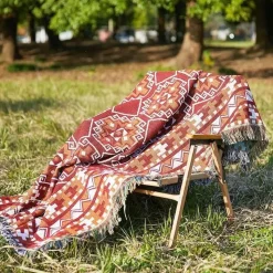The Blanket Nook Bettzeug-Nordische Überwurfdecke - Gemütliches Bohemian-Sofa und Picknickmatte