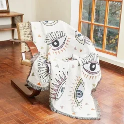 The Blanket Nook Bettzeug-Nordische Überwurfdecke - Gemütliches Bohemian-Sofa und Picknickmatte