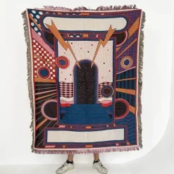 The Blanket Nook Bettzeug-Nordische Überwurfdecke - Gemütliches Bohemian-Sofa und Picknickmatte