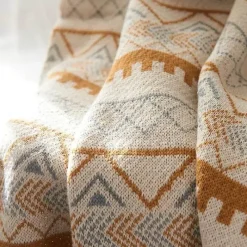 Wrap u0026 Relax Bettzeug-Nordische Überwurfdecke - Gemütliches Acryl-Winter-Sofabettdekor