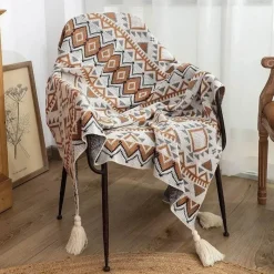 Wrap u0026 Relax Bettzeug-Nordische Überwurfdecke - Gemütliches Acryl-Winter-Sofabettdekor