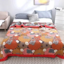 Cozy Haven Bettzeug-Nordische Überwurfdecke aus Baumwolle – weiche Gaze-Sofa-Tagesdecke