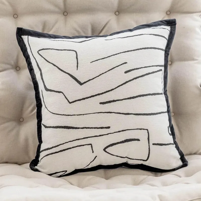 The Cushion Corner Bettzeug-Nordische bestickte Kissenbezüge - Luxuriöses modernes Dekor