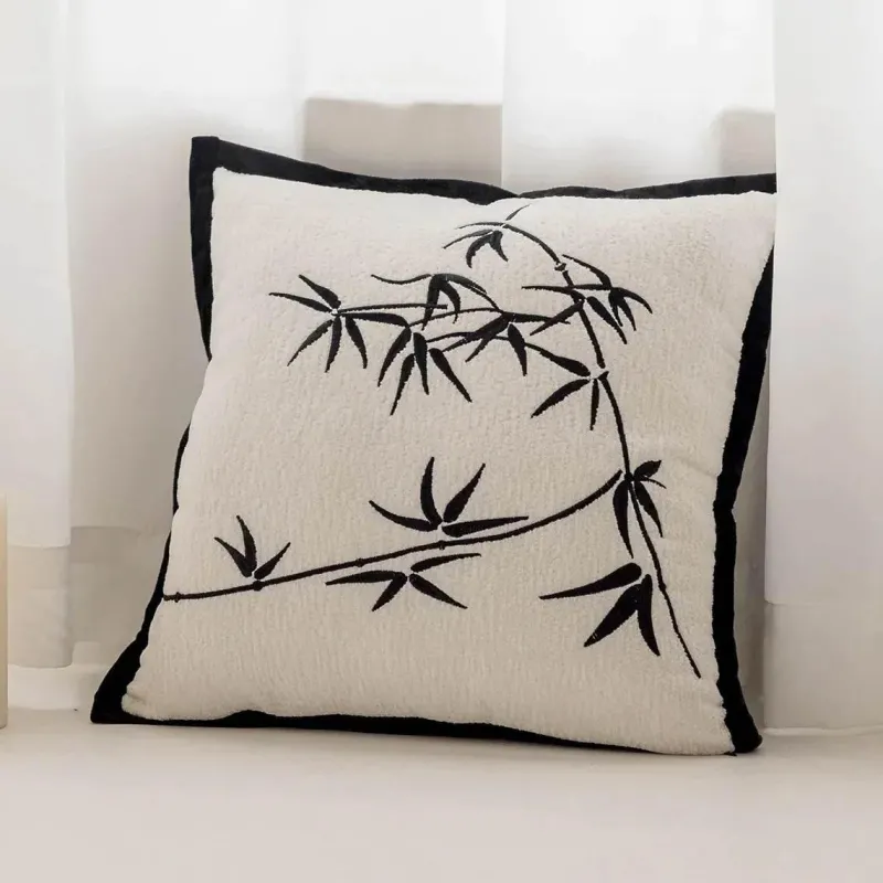 The Cushion Corner Bettzeug-Nordische bestickte Kissenbezüge - Luxuriöses modernes Dekor