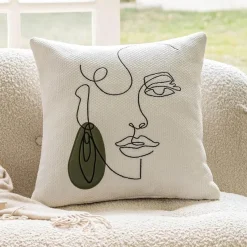 The Cushion Corner Bettzeug-Nordische bestickte Kissenbezüge - Luxuriöses modernes Dekor