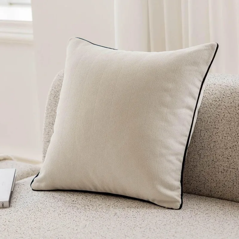 The Cushion Corner Bettzeug-Nordische bestickte Kissenbezüge - Luxuriöses modernes Dekor