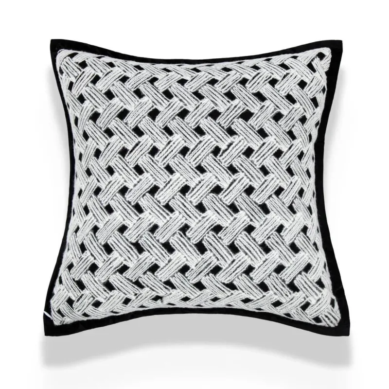 The Cushion Corner Bettzeug-Nordische bestickte Kissenbezüge - Luxuriöses modernes Dekor