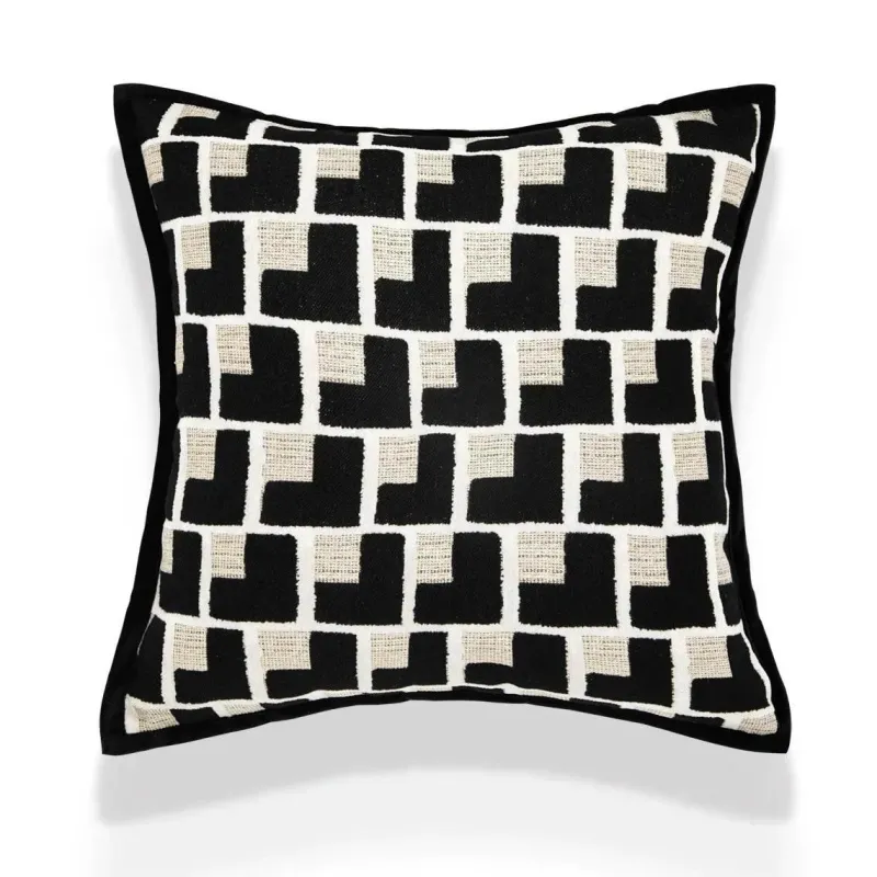 The Cushion Corner Bettzeug-Nordische bestickte Kissenbezüge - Luxuriöses modernes Dekor